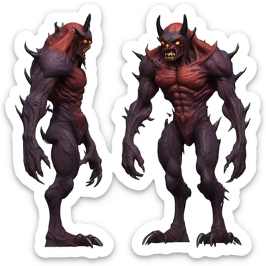 Warhammer 40k chaos demon sticker