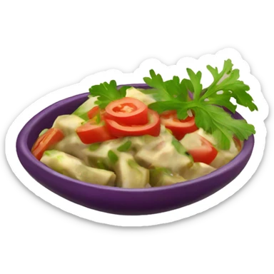 Eggplant salad Romanian style  sticker