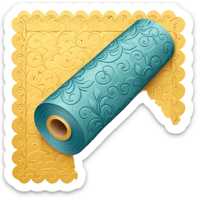 Roll of wallpaper sticker