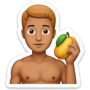 Man holding hes big dick  sticker