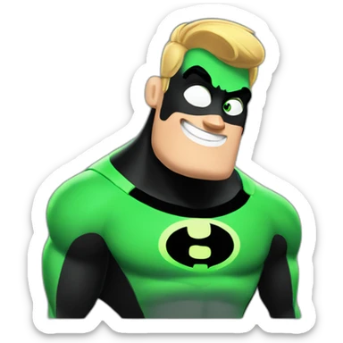 green mr incredible sticker
