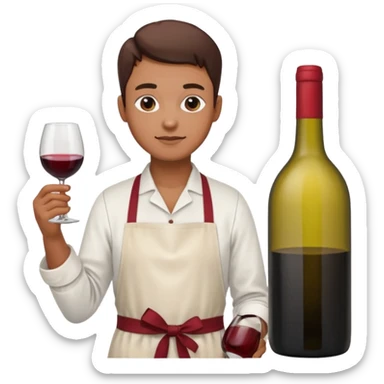 Wine making sticker