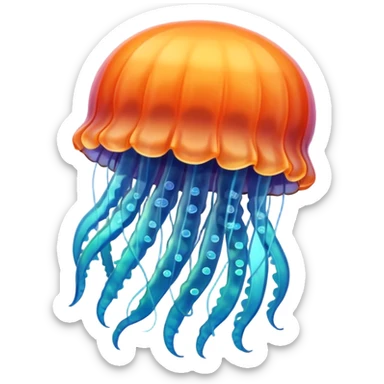 jellyfish with unique design and color but i want a simple one sticker
