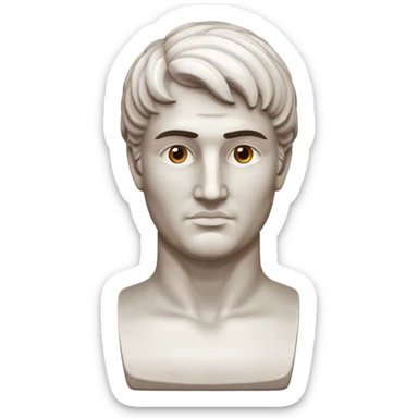 fais une statue grecque homme sticker