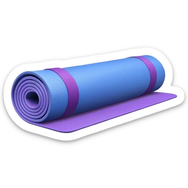  yoga mat rolled up  sticker