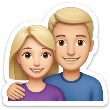 Love wife and me sticker