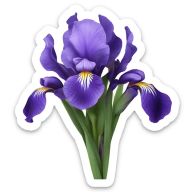 Huge iris bouquet  sticker
