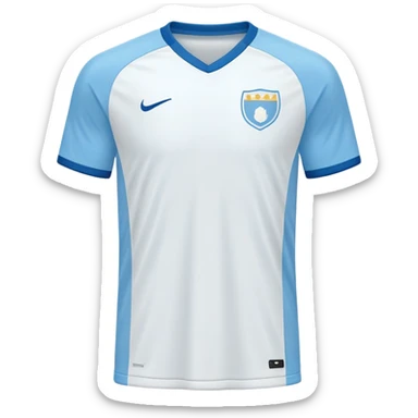 maglia bianca e azzura di calc  sticker