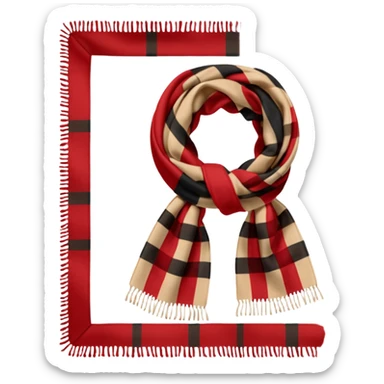 burberry scarf sticker