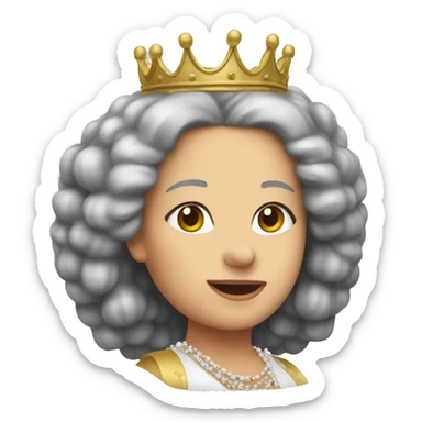 Create queen Charlotte. Add a crown  sticker