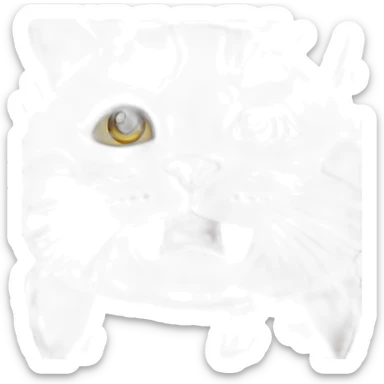 hypnotic cat sticker