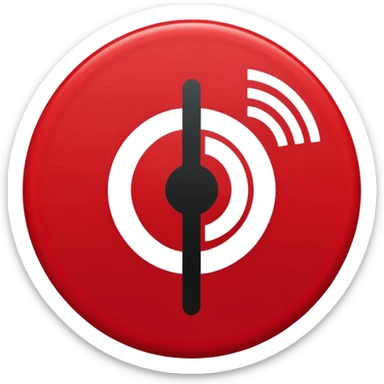 Minimalist “No Wi-Fi” icon, flat vector style on white background. A clean black Wi-Fi signal symbol inside a bold red circle with a diagonal clearly shows no internet connection or poor connection. No text, shadows, or extra details sticker
