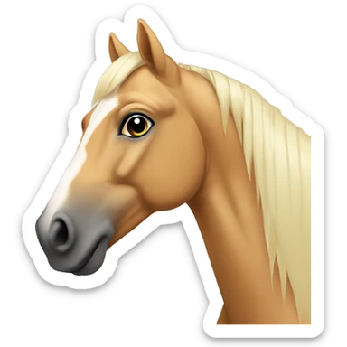 palomino horse sticker