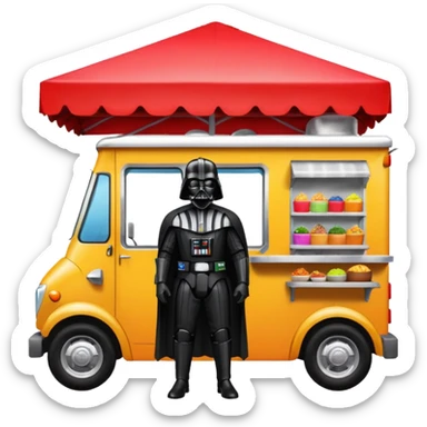 Darth Vader’s dream house Hispanic food truck  sticker