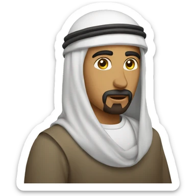Arabe encapuchado sticker