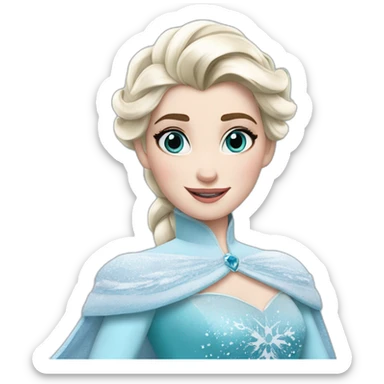 Elsa Rene des neige sticker