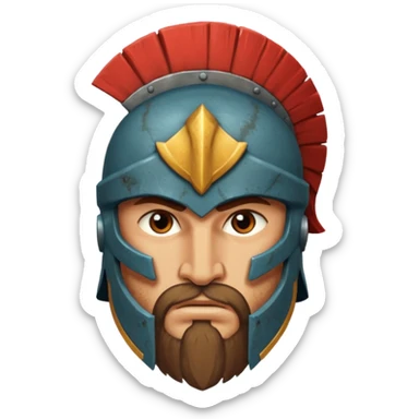 Spartan HOPLITE  face sticker