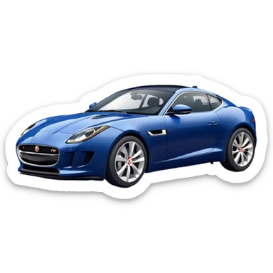 Jaguar F-Type Navy Blue Coupe sticker