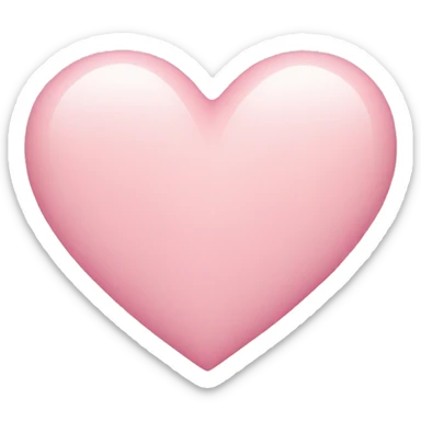 pastel pink heart sticker