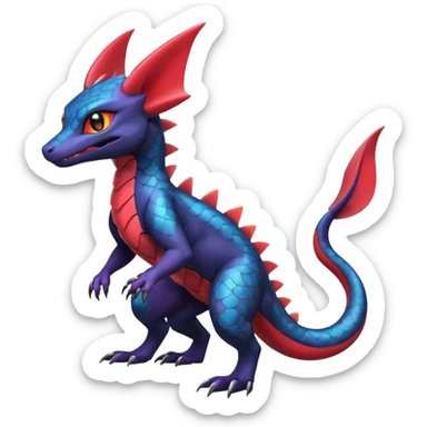 Shiny Salandit-Salamence-Umbreon-Trico-Noivern-Noibat-Hybrid (Full body) sticker
