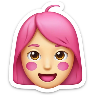 Make me an emoji that has pink as its visual identity, and the theme is graphic design. sticker
