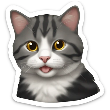 2 gatti che si abbracciano sticker