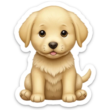 Yellow labrador retriever puppy sticker