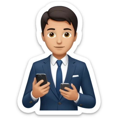 Earn money show by human with mobile.add reality stylish men sticker