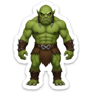 Orc from Lord of the Rings very creepy full body sticker