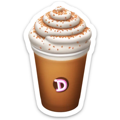 Dunkin’ Donuts latte  sticker