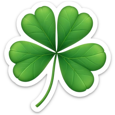 Trebol de 5 hojas sticker