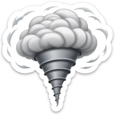 tornado swirling wind funnel sticker