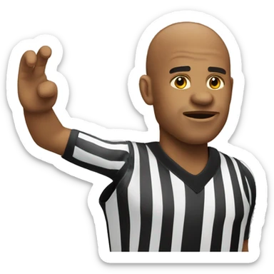 Referee in basketball sticker