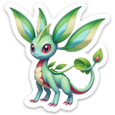 Meloetta-Cresselia-Celebi-Flygon-Palkia-Stitch-Fakémon-creature-hybrid sticker