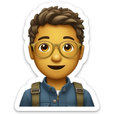 Garçon enfant avec des lunettes de soleil sticker