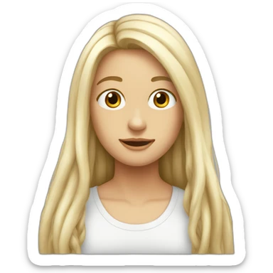 Long-hair-tubaplayer-whitemale sticker