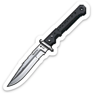 Cold Steel Espada knife with black handle sticker