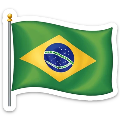 brazil flag sticker