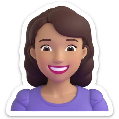 joyful young woman sticker