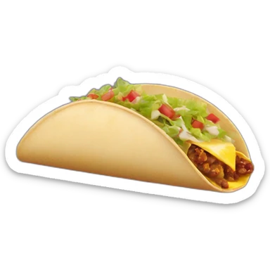 crunch wrap supreme taco bell sticker