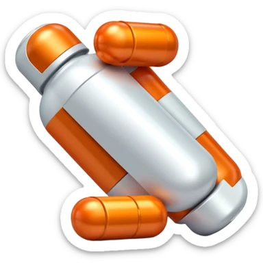 iron vitamin pill capsule, Fe supplement sticker