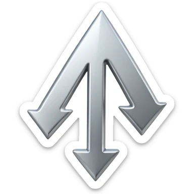 up arrow symbol sticker