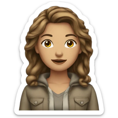 Femme avec vêtements Léopold sticker