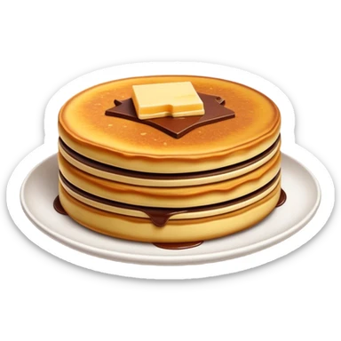 Cinematic Realistic Martabak Manis Dessert Emoji, depicted as a thick, sweet pancake filled with chocolate, cheese, and condensed milk rendered with detailed textures and vibrant, indulgent lighting. sticker