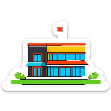 indie band performing at a small venue sticker