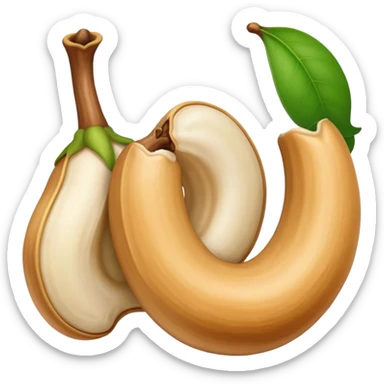 simple cashew sticker