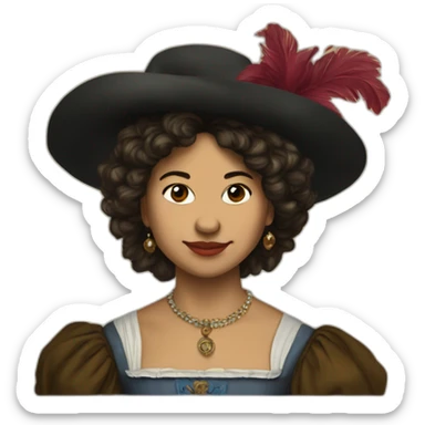 Zendaya in 17th century, poland sticker