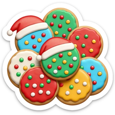 Christmas cookies sticker