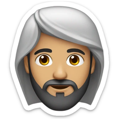 a bearded Arab sticker