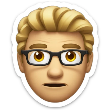 angry frontend developer annoyed at safari sticker